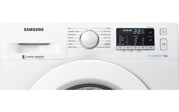 SAMSUNG WW90J5455MW - Panneau de commandes