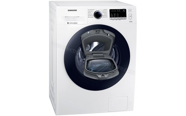 SAMSUNG WW90K44305W/LE - Vue 3/4 gauche (n&deg;2)