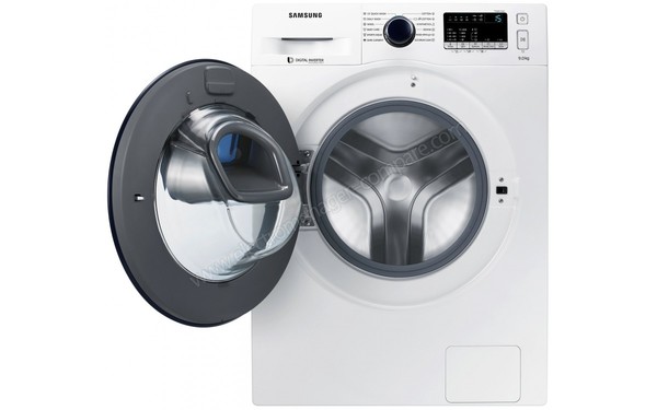 SAMSUNG WW90K44305W/LE - Vue de face hublot ouvert