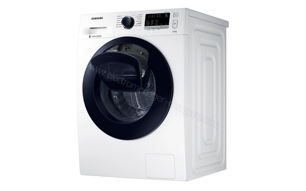SAMSUNG WW90K44305W - Vue 3/4 droite (cr&eacute;dit : Darty)