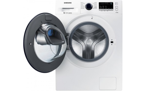 SAMSUNG WW90K44305W - Vue de face hublot ouvert (cr&eacute;dit : Darty)