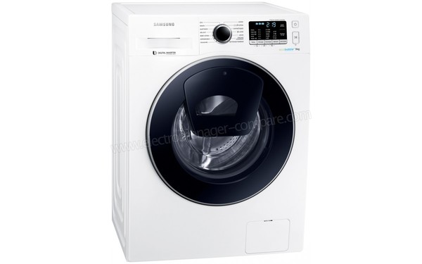 SAMSUNG WW90K5210UW - Vue 3/4 gauche (cr&eacute;dit : Boulanger)