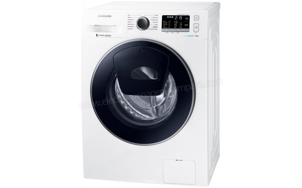 SAMSUNG WW90K5210UW - Vue 3/4 droite (cr&eacute;dit : Boulanger)