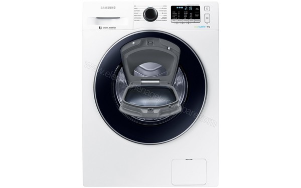 SAMSUNG WW90K5210UW - Vue de face n&deg;2 (cr&eacute;dit : Boulanger)