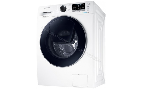 SAMSUNG WW90K5210UW - Vue 3/4 droite n&deg;4 (cr&eacute;dit : Boulanger)