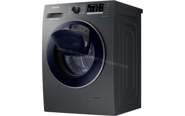 SAMSUNG WW90K5410UX - Vue 3/4 droite avec Add Wash
