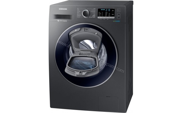 SAMSUNG WW90K5410UX - Vue 3/4 droite avec Add Wash