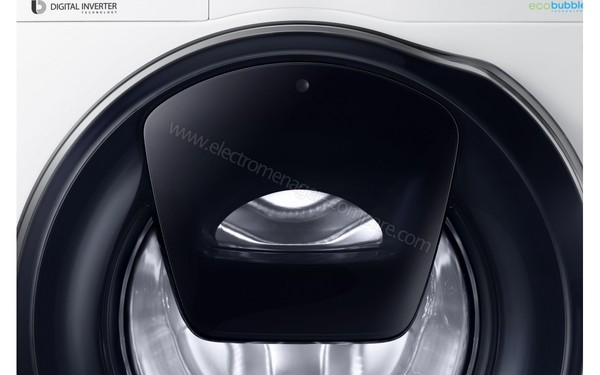 SAMSUNG WW90K6414QW - Hublot additionnel Add Wash (cr&eacute;dit : Boulanger)