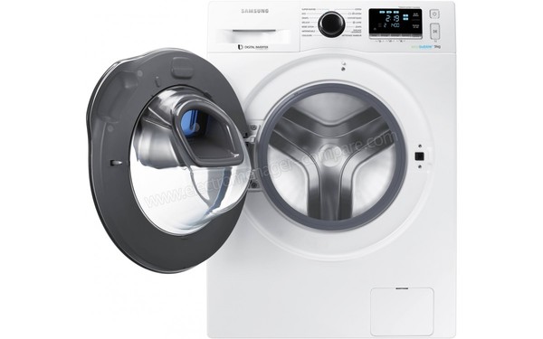 SAMSUNG WW90K6414QW - Vue de face hublot ouvert (cr&eacute;dit : Boulanger)