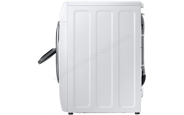 SAMSUNG WW90M74FNOA - Vue de profil AddWash ouvert