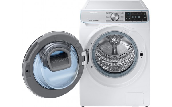 SAMSUNG WW90M74GN2A - Vue de face avec hublot ouvert