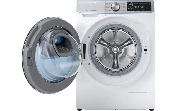 SAMSUNG WW90M74GN2A - Vue de face avec hublot ouvert