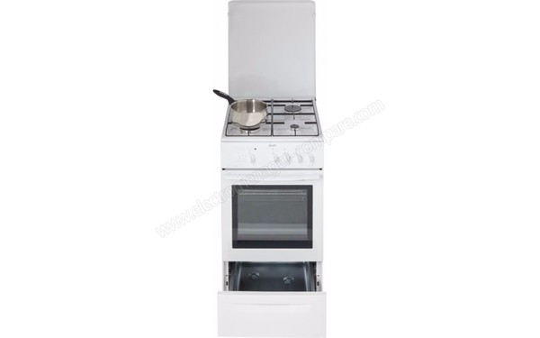 SAUTER SCG953W - Vue de face, tiroir ouvert (cr&eacute;dit : Boulanger)