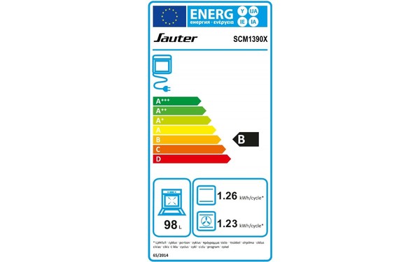 SAUTER SCM1390X - &Eacute;tiquette &eacute;nergie