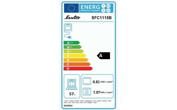 SAUTER SFC1115B - &Eacute;tiquette &eacute;nergie