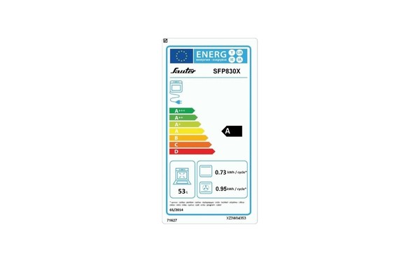 SAUTER SFP830X - &Eacute;tiquette &eacute;nergie
