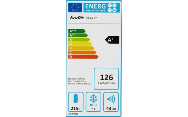SAUTER SLA222 - &Eacute;tiquette &eacute;nergie