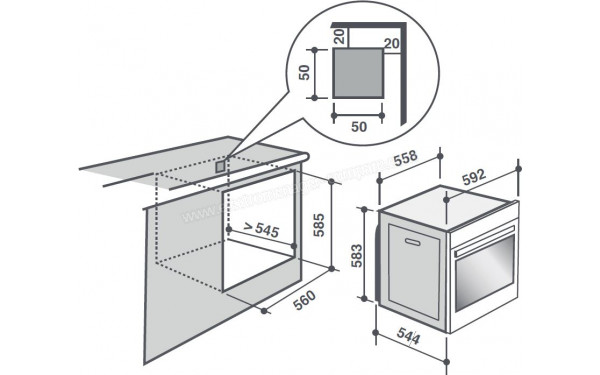 SAUTER SOP2412B - Dimensions