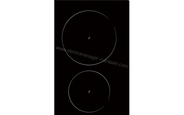 SAUTER SPI9648BP - Zoom sur les foyers &agrave; induction