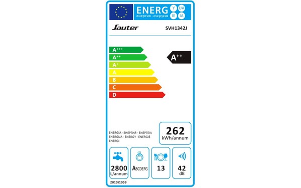 SAUTER SVH1342J - &Eacute;tiquette &eacute;nergie