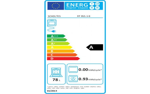 SCHOLTES FP 955.1 0 - &Eacute;tiquette &eacute;nergie