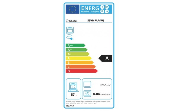 SCHOLTES S6VMPAA (W) - &Eacute;tiquette &eacute;nergie