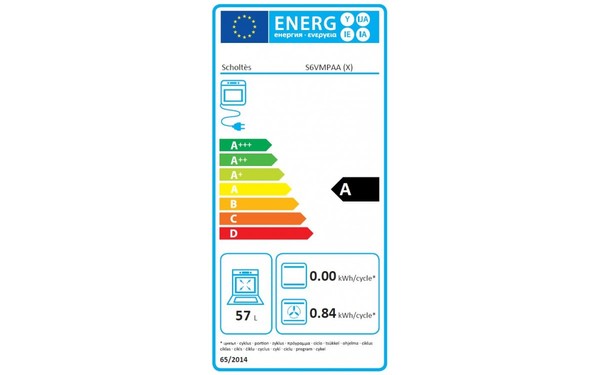 SCHOLTES S6VMPAA (X) - &Eacute;tiquette &eacute;nergie