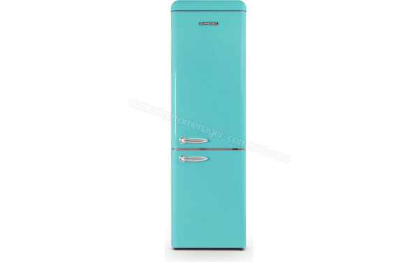Réfrigérateur vintage combiné 249 L rouge de Schneider - SCCB250VR