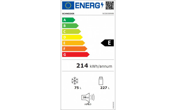 SCHNEIDER SCDD309VR - &Eacute;tiquette &eacute;nergie v2