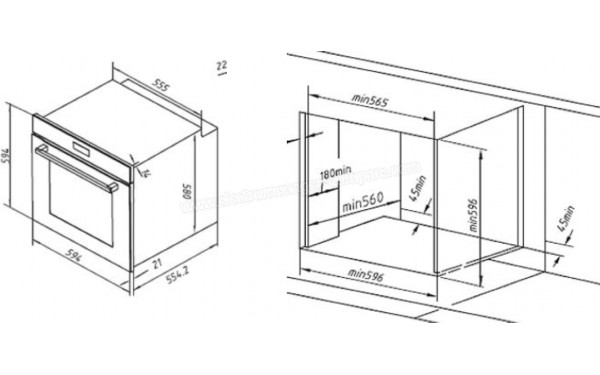 SCHNEIDER SCFC805-BM - Dimensions