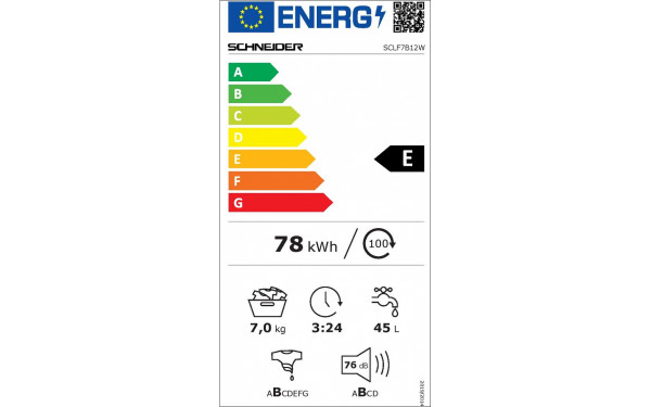 SCHNEIDER SCFL7B12W - &Eacute;tiquette &eacute;nergie v2