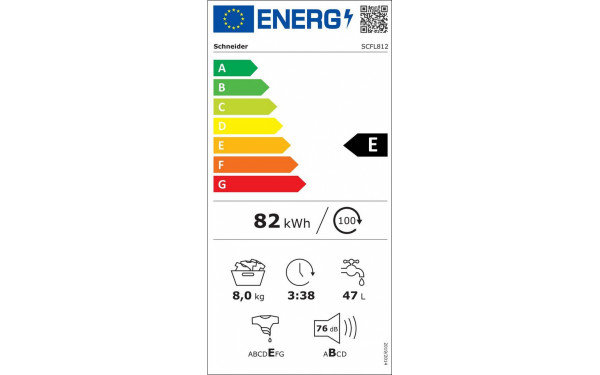 SCHNEIDER SCFL812 - &Eacute;tiquette &eacute;nergie v2