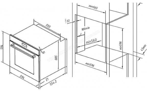 SCHNEIDER SCFP805S-BM - Dimensions