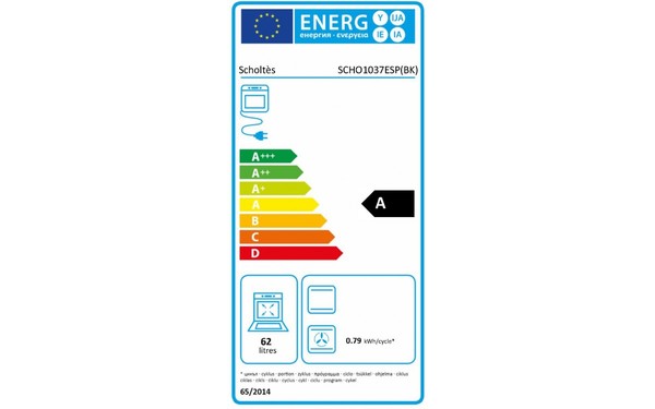 SCHOLTES SCHO 1037ES P (BK) - &Eacute;tiquette &eacute;nergie