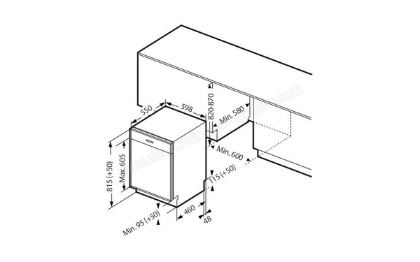 SCHNEIDER SCLB272A0B - Sch&eacute;ma de l'encastrement (cr&eacute;dit : Darty)