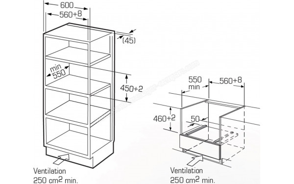 SCHNEIDER SCMC245BS - Dimensions