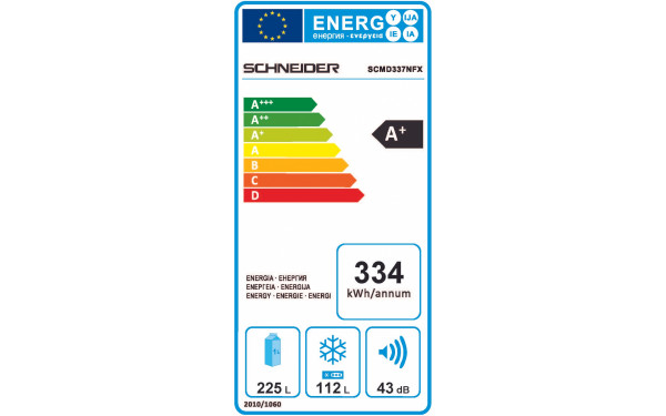 SCHNEIDER SCMD337NFX - &Eacute;tiquette &eacute;nergie