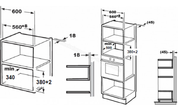 SCHNEIDER SCMW2038SB - Dimensions