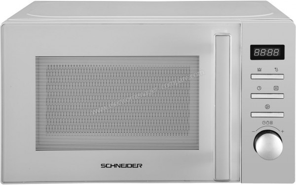 Micro-ondes avec gril 20 L digital silver SCMW20GDS de Schneider