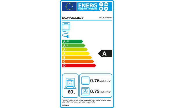 SCHNEIDER SCOP266ENB - &Eacute;tiquette &eacute;nergie