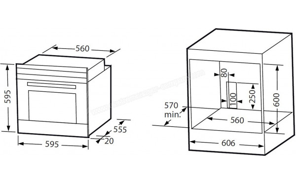 SCHNEIDER SCOP71TMBL - Dimensions