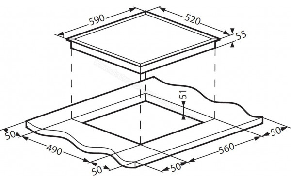 SCHNEIDER SCTI6030AD - Dimensions