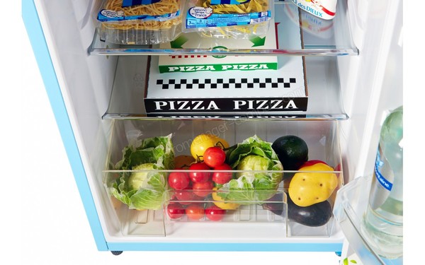 SCHNEIDER SDD208VBL - Vue de l'int&eacute;rieur r&eacute;frig&eacute;rateur (cr&eacute;dit : Boulanger)