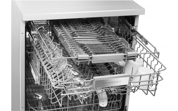 SCHNEIDER SDW1542BDIX - Vue du panier sup&eacute;rieur