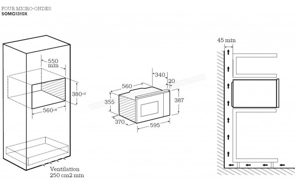 SCHOLTES SOMG1310X - Sch&eacute;ma technique