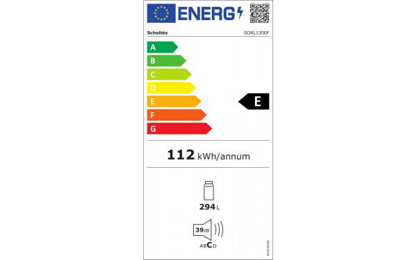 SCHOLTES SORL1300F - &Eacute;tiquette &eacute;nergie v2