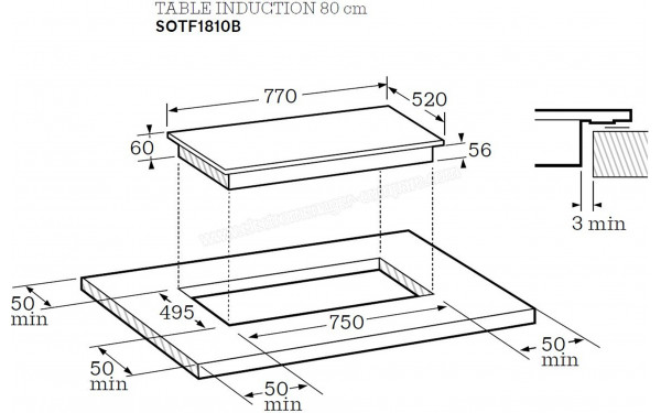 SCHOLTES SOTF1810B - Sch&eacute;ma technique
