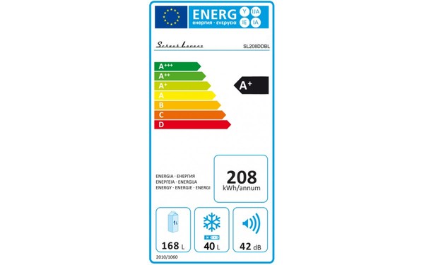 SCHAUB LORENZ SL208DDBL - &Eacute;tiquette &eacute;nergie
