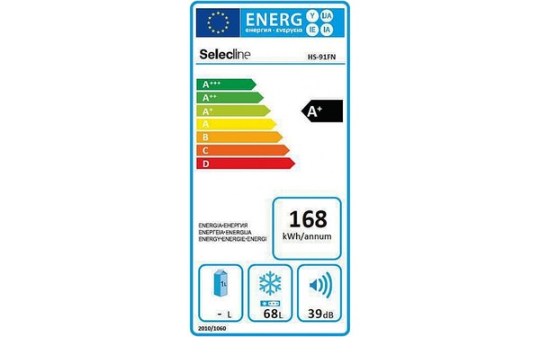 SELECLINE HS-91FN - &Eacute;tiquette &eacute;nergie