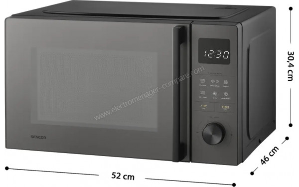 SENCOR SMW 6025BK - Dimensions